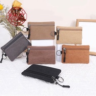 Canvas Wallet with Coin Purse - Portable Design with Lanyard