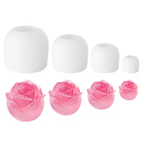 3D Rose Flower Candle Silicone Mold DIY Rose Flower Aromatherapy Candle Soap Plaster Mold Perfect Ho