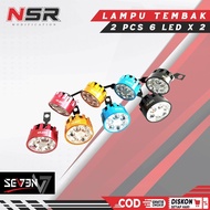 MATA CREE LED 6-EYE FLASH SD-61 UNIVERSAL MOTORCYCLE MIRROR