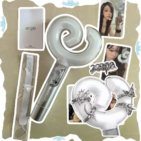InStock Aespa 2 Generation Lightstick Bluetooth Concert Support Glow Stick Fan Collection Idol Merch