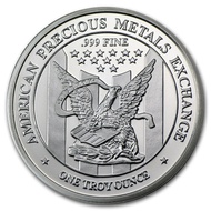 American Precious Metals Exchange APMEX 1 oz .999 Silver Round 1oz