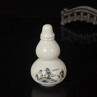 Hũ Gốm Mini Hình Quả Dưa Chuột Hũ Gốm Sứ Trắng Hũ Đựng Bột Hoa Hồng Hũ Đựng Viên Thuốc Hũ Đựng Viên