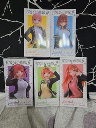 全新 五等分的花嫁 taito 景品 figure 制服校服 一套不散賣 3日版同⼁代理版