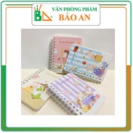 XO Spring notebook A7 CQXA790-63 GOOD DAY, Flowers (size: 84x115mm)