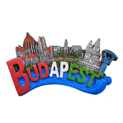 Budapest Hungary 3D Letters Fridge Magnet Souvenir Gift,Resin Handmade Refrigerator Magnet Home & Ki