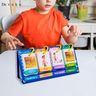 [Cuticate1] Kids Sentence Building Flip Chart Classroom Lightweight Kids Sentence Game