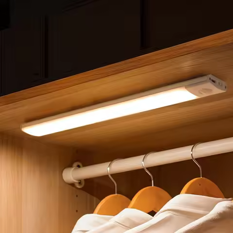 LED Bar Light Motion Sensor USB Rechargeable Led Night Light for Kitchen Wardrobe Cabinet Lighting 3