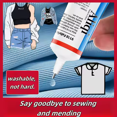 Strong Fabric Glue Waterproof Agent Dry Fabric Patching Glue Versatile Fabric Repair Seam Adhesive f