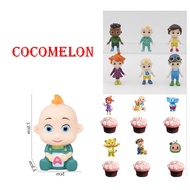 Cocomelon JOJO Cupcake Topper CoComelon Watermelon School Bus Baby Cupcake Insert Card