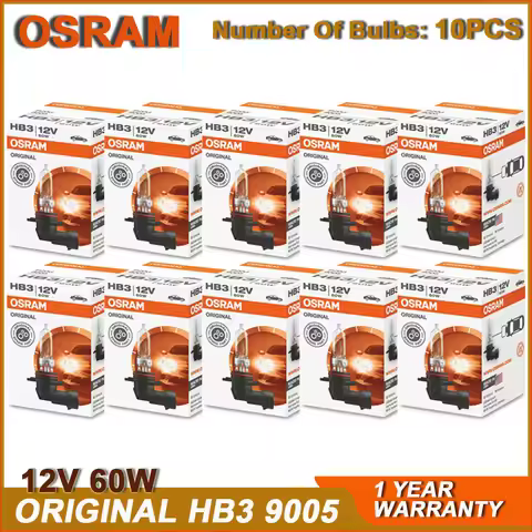 OSRAM HB3 9005 P20d ORIGINAL LINE Lamp 3200K Headlight 12V 60W Fog Light Car Halogen Standard Bulbs 