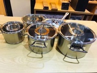 Fissler Profi Original 5 pot set Piece glass lid [made in Germany] - German product - GERMAN GOODS