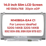 14.0 "laptop LCD screen N140BGA-EA4 Rev. C1 N140BGA-EA3 for Lenovo IdeaPad 520s-14ikb 320s-14ikb 80x