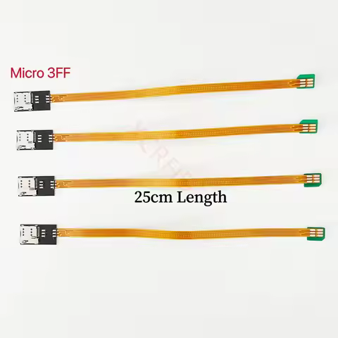Micro 3FF SIM Slot Extension Self Pop-up Converter FPC Cable 25cm to 2FF SIM Standard 3FF 4FF Nano C