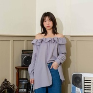 Kimmame-Jellyfish Off Shoulder 5-Color Tube Top Shirt