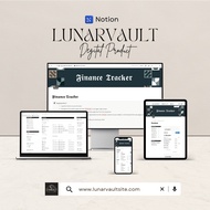 LunarVault Finance Tracker Notion Template