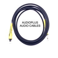 AUDIOPLUS MINI-TOSLINK TO TOSLINK OPTICAL FIBER CABLE