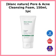 [blanc nature] Pore & Acne Cleansing Foam, 150ml, 1pc / Korean Cleansing Foam / Acne Control by Stud