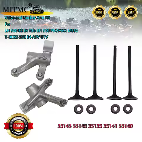 Valve and Rocker Arm Kit For LH 500 E2 E4 T3b EFI 500 PROMAX M550 M550L T-BOSS 550 E4 ATV UTV 35143 