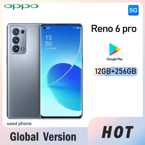 OPPO Reno6 Pro 5G (CPH2247) Smartphone Global Version Rear camera 50MP RAM 12GB ROM 256GB 4500mAh ba