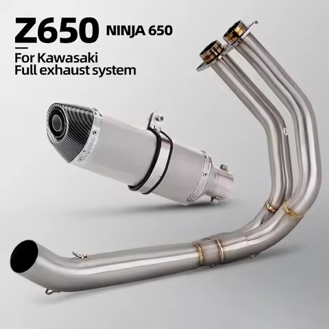 Z650 Exhaust Manifold for Kawasaki Ninja650 Z650 2017-2023 Motorcycle Exhaust System Street Bike R77