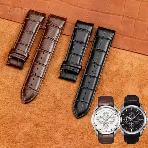 Genuine Leather Watch Strap for Tissot 1853 T035 Watch Band Kutu Men 22mm 23mm 24mm Cowhide Coolfigu