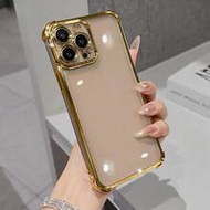 1 ชิ้น เคสโทรศัพท์ใสชุบไฟฟ้าสุดหรู เข้ากันได้กับ IPhone 17/6/7/8/X/XS/XR/11/12/13/14/15/16/16e Pro M