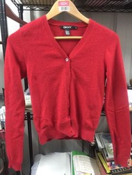 [Mi153-1] 美國DKNY紅色針織外套,尺寸:P