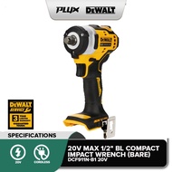 Dewalt Cordless Brushless Compact Impact Wrench Bare Unit (20V) DCF911N