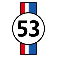 16x10cm Herbie The Love Bug 53 Logo Car Sticker For VW Volkswagen Beetle Racing Style Vinyl Decor De