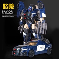 TABO Transformable Robot YS-05 Saviour KO Oversized Movie 5 TLK Barricade Robot Police Car YS05