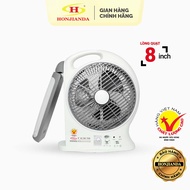 Quạt sạc tích điện AC&DC Honjianda FL101 1 pin - có đèn LED