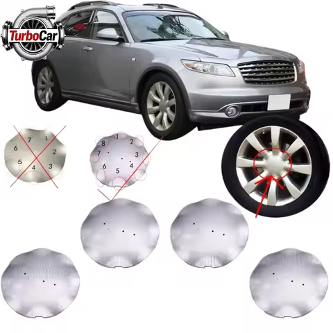 4pcs/lot Wheel Center Hub Cap For 2003-2005 Infiniti FX35 FX45 Silver 8 Spoke 20" Wheel Rim Cover 40