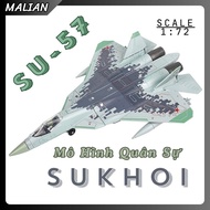 Military Model SUKHOI SU-57 Fighter Plane 1:72 Scale Airplane Model