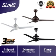 ALPHA FAN AF828/3B REMOTE CEILING FAN