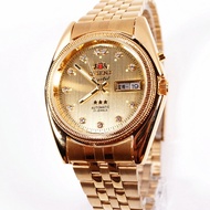 นาฬิกาข้อมือ Orient Double Lion Automatic Mechanical นาฬิกาข้อมือชาย วินเทจ คลาสสิก สำหรับผู้สูงอายุ