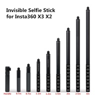 1.2M 2M 3M Invisible Selfie Stick for Insta360 X4 one X3 X2 oners oner Selfie Stick Bullet Time Bundle Handle for Insta360 Panoramic Camera Accessories DJI