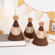 Birthday Hat Party Birthday Hat Number Party Hat Birthday Number Hat Felt Hat Number Birthday Party 