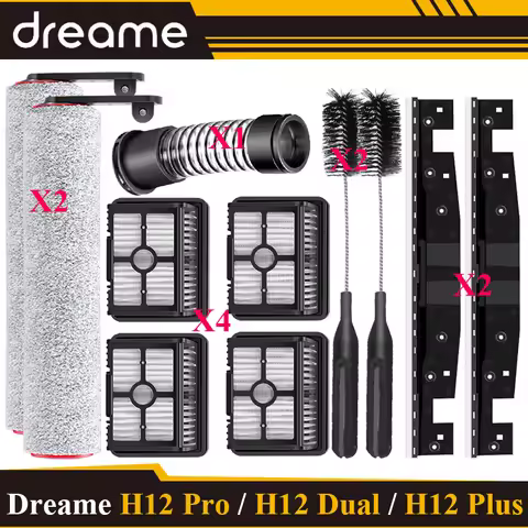 Dreame H12 Pro / H12Plus / H12Pro Plus Mix/H12 dual Soft Brush Spare Parts Wet Dry Vacuum Cleaner Ro