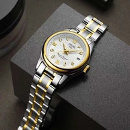 New automatic ladies watch female nonmechanical watch waterproof student Korean stainless steel calendar business simple
