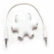 6-Hole Audio Splitter - Aux Terminal - Aux Cable Branch