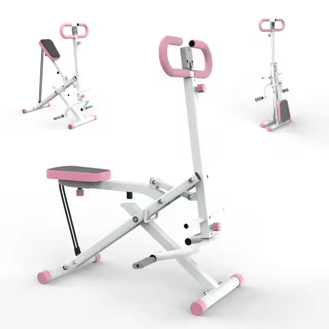 Squat Machine for Home, Assist Trainer for Glutes Workout Foldable with Resistance Bands, for Botty