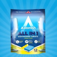 Astonish All in 1 Dishwasher Tablet (42 Tablets) Lemon Fresh