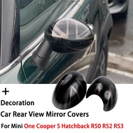 2pcs For Mini Cooper R50 R52 R53 Rearview Side Wing Mirror Sticker Cover Caps Union Jack Car Styling Accessories