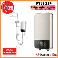 Rheem RTLE-33P Prestige Platinum Instant Water Heater with Shower Head