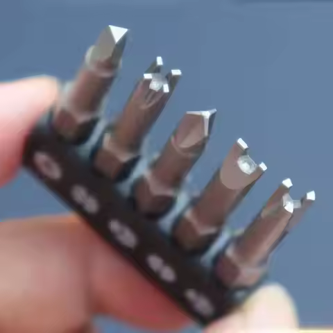 Tao Hua Yuan 5pcs Special-shaped Screwdriver Set 50mm Magnetic Chrome-Vanadium Bits for Repair, Y-Ty
