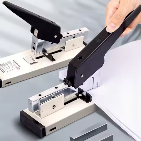 Paper Stapler Heavy Stapler Bookbinding Adapt To Needle Types 23/8,23/10,23/13 Hand Operated Stapler