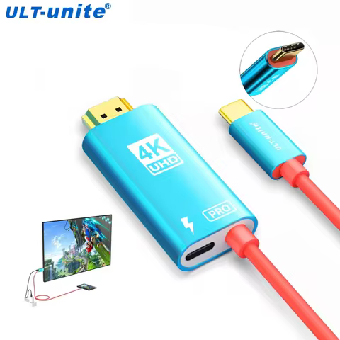 USB C to HDMI Adapter Charger Cable for Switch Type C to HDMI Line Laptop iPhone15 MacBook Huawei Xi