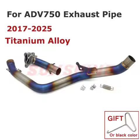 Front Pipe Motorcycle Exhaust Slip on Motocross Titanium Alloy Full Systems 38mm OE Muffler For ADV7
