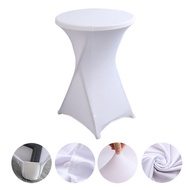 Cocktail Bar Table Cover For Hotel Wedding Decoration Stretch Polyester Banquet Round Table Cover 60