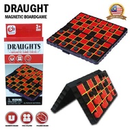 Mini Pocket Magnetic Game Set Draughts For Children's Toys Small size 13.5 x 13.5cm/Set Permainan Da